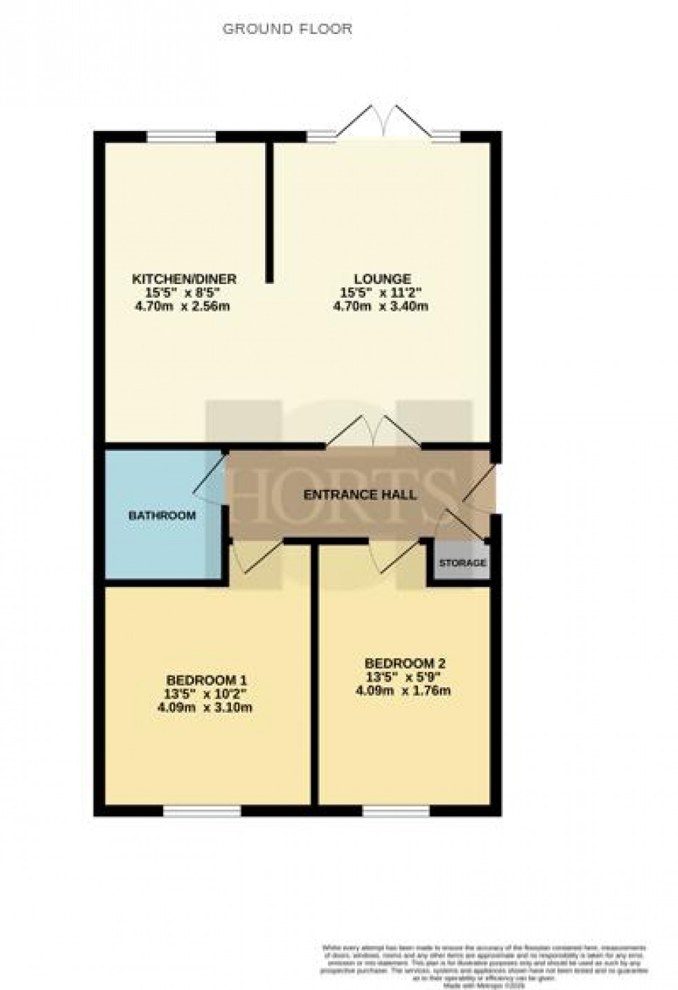 Floorplan for Homestead Way, Northampton