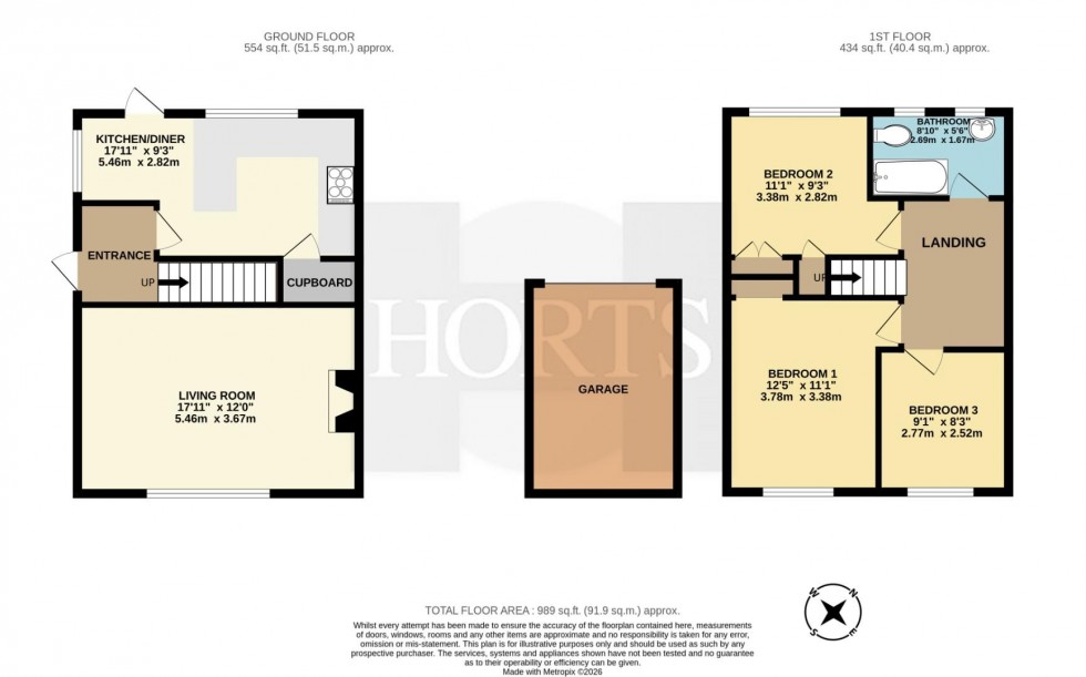 Floorplan for Chaucer Road, Rugby