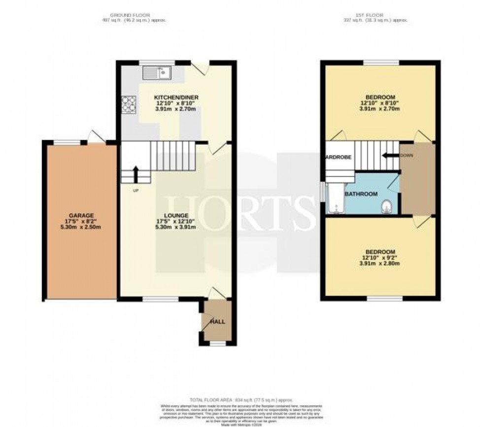 Floorplan for Kirkstone, Brownsover, Rugby
