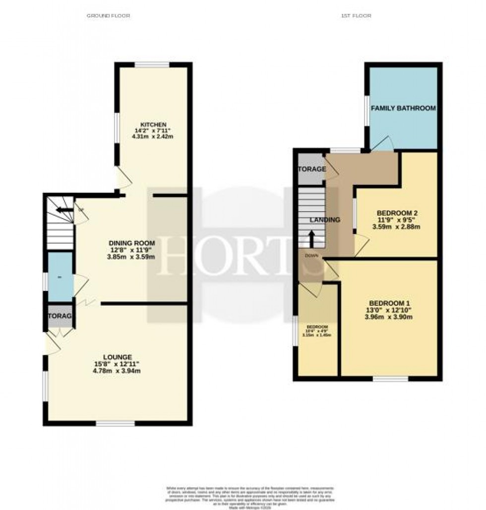 Floorplan for North Road, Earls Barton, Northampton