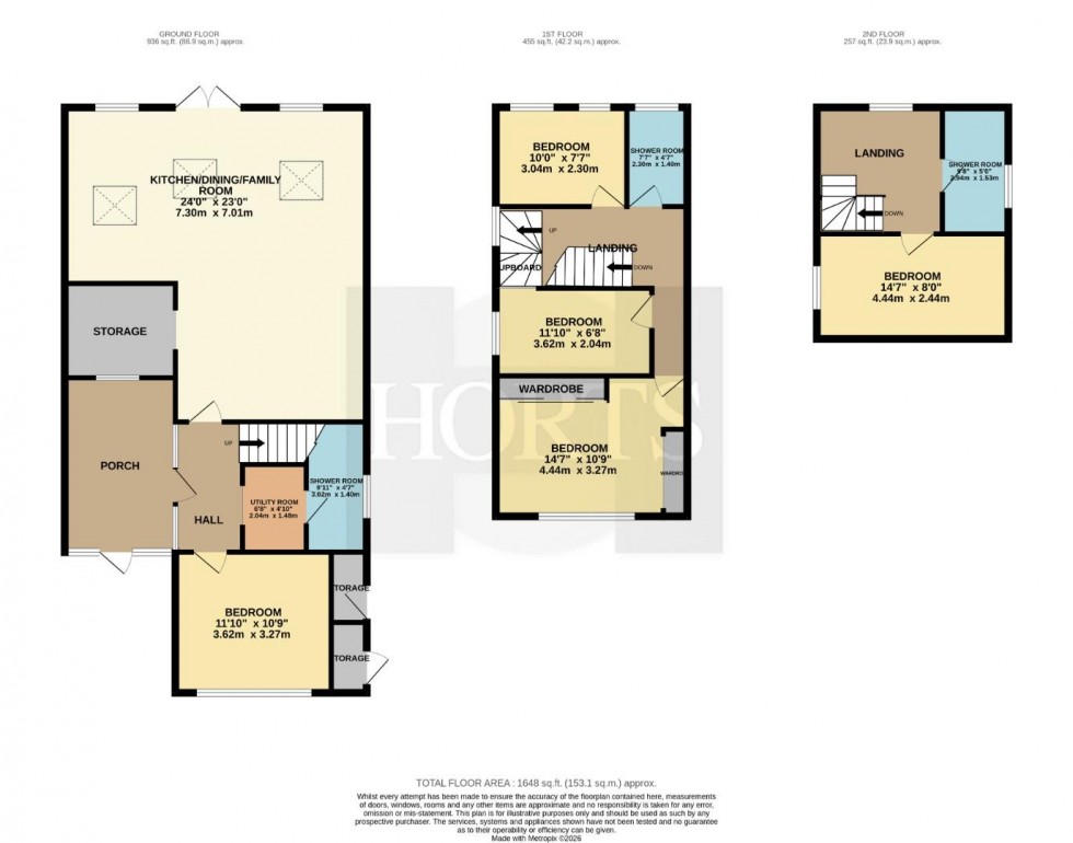 Floorplan for Deerings Road, Rugby