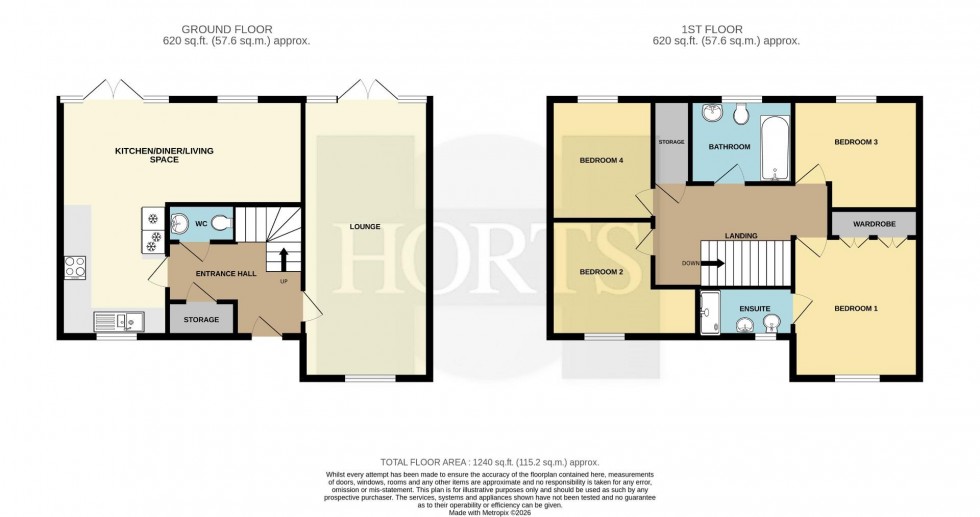 Floorplan for Preston Close, Houlton, Rugby