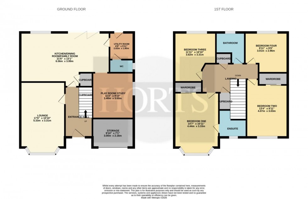 Floorplan for Barnard Close, Earls Barton, Northampton