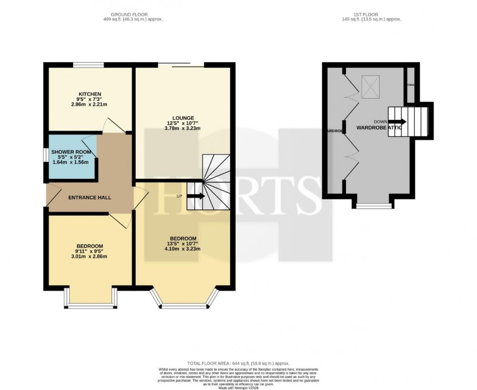 Floorplan for Southfield Road, Northampton