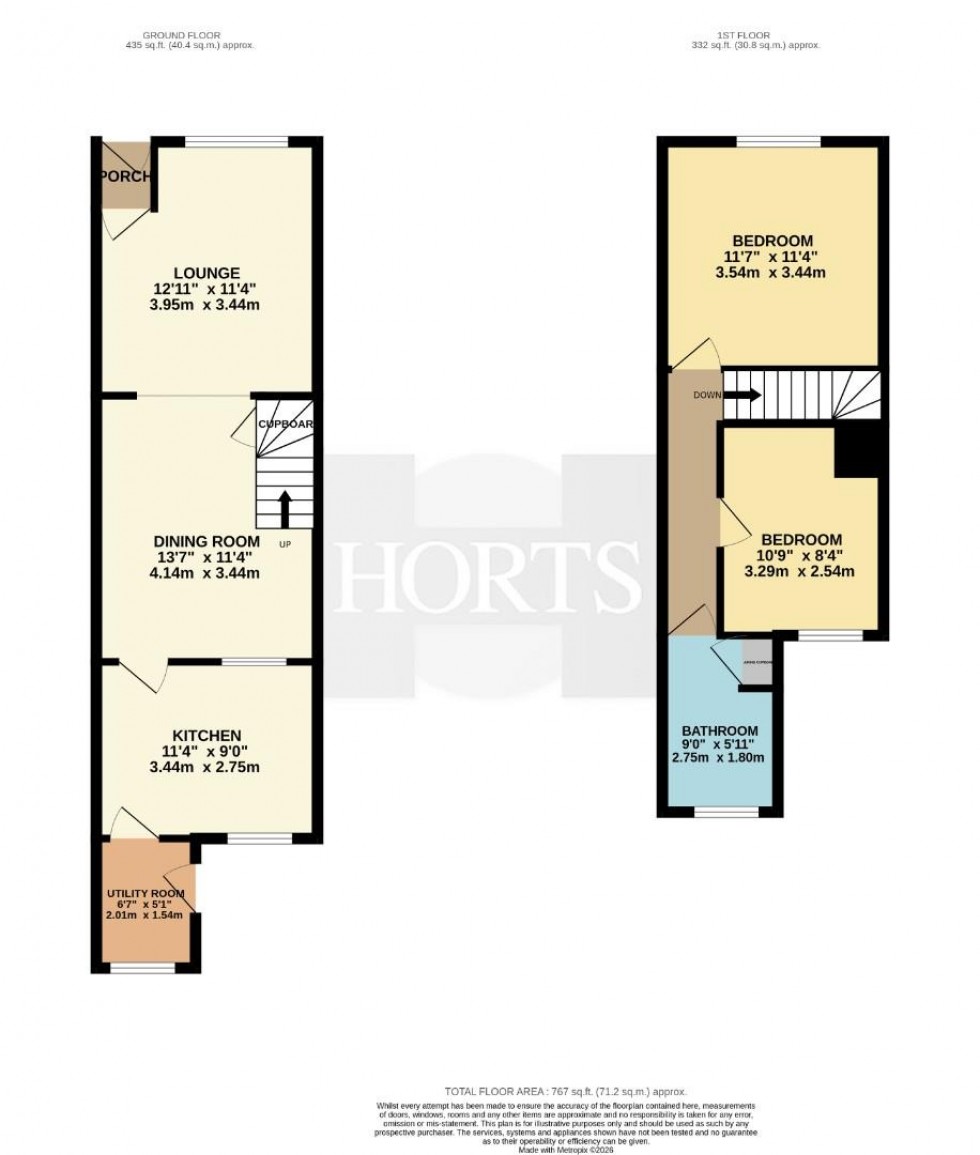 Floorplan for Winfield Street, Rugby, Warwickshire