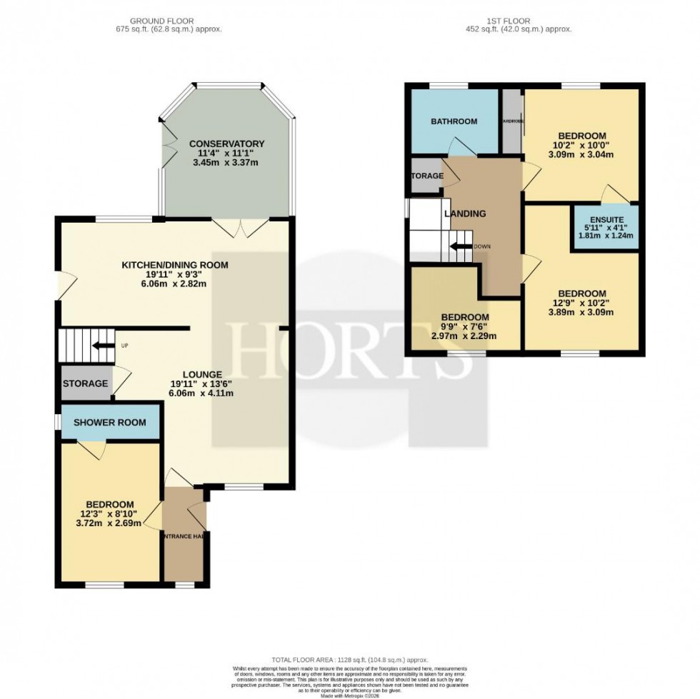 Floorplan for Copymoor Close, Wootton, Northampton
