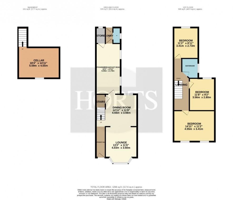 Floorplan for Lutterworth Road, Northampton