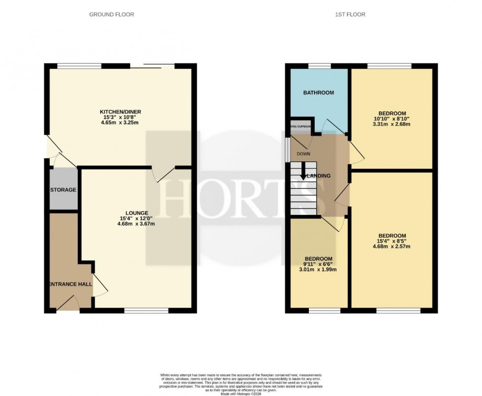 Floorplan for Robins Close, Hartwell, Northampton