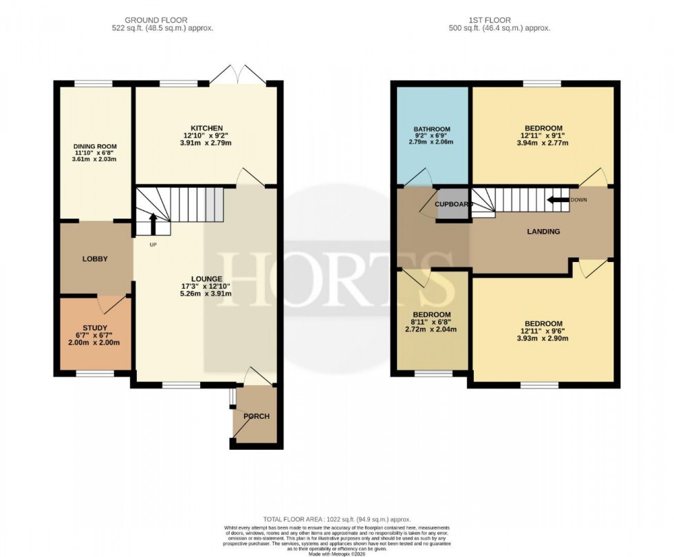 Floorplan for Rides Court, Moulton, Northampton