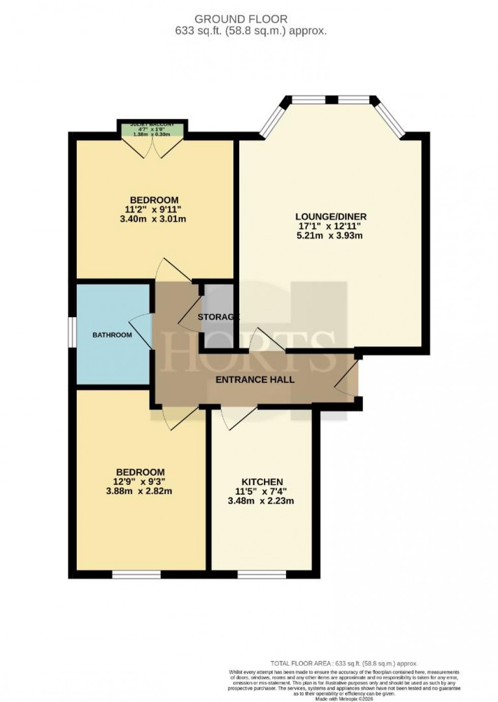 Floorplan for Dainty Grove, Grange Park, Northampton