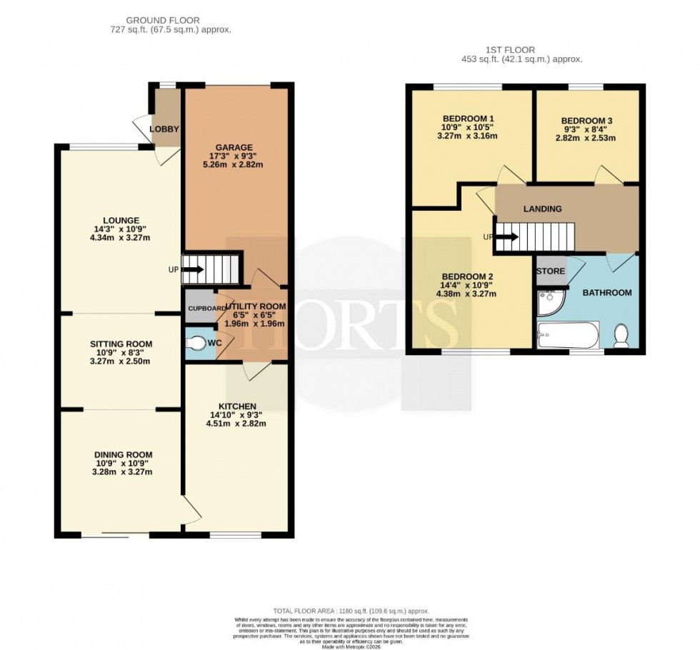 Floorplan for Norton Leys, Rugby