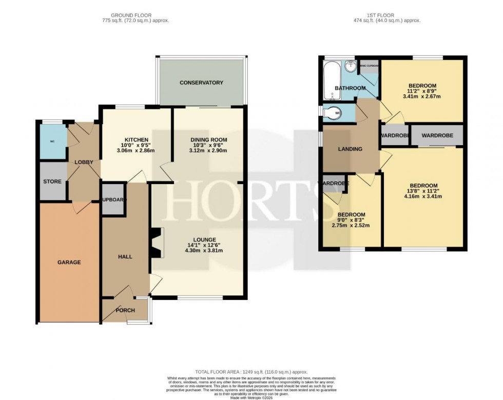 Floorplan for Taunton Avenue, Northampton