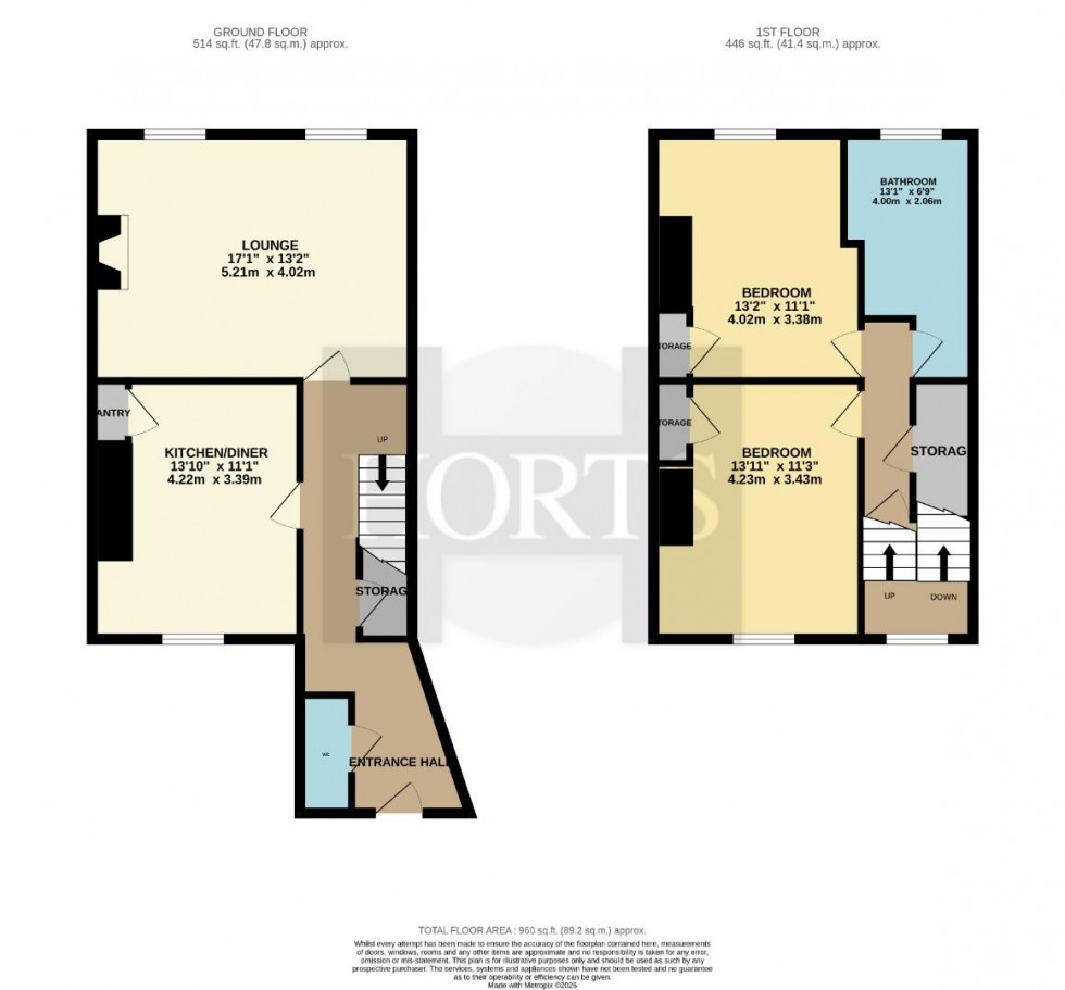 Floorplan for St Georges Avenue,, Northampton