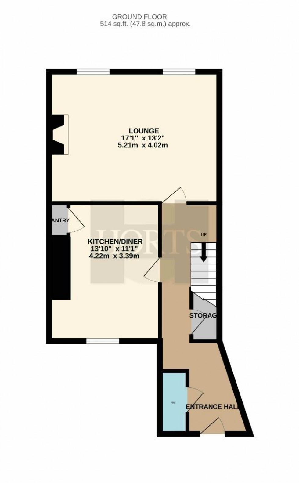 Floorplan for St Georges Avenue,, Northampton