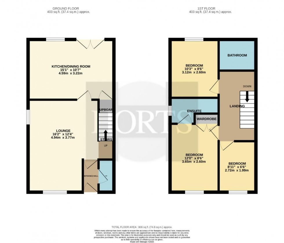 Floorplan for Tricker Close, Overstone, Northampton