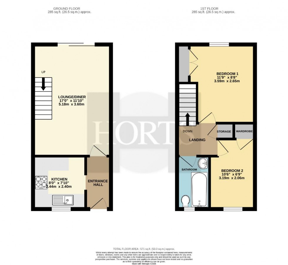 Floorplan for Brunel Drive, Upton Grange, Northampton